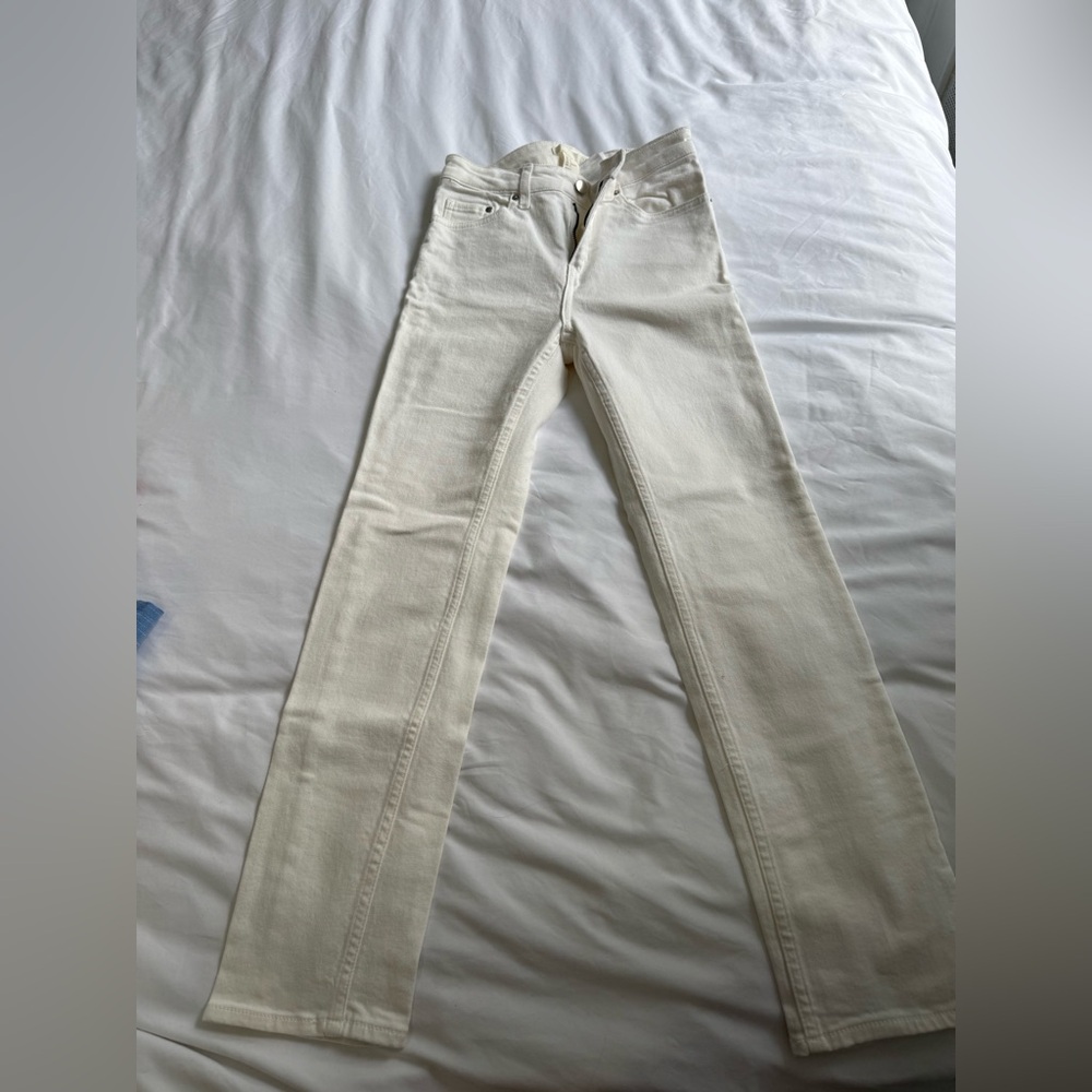 H&M Off-White Denim Pants